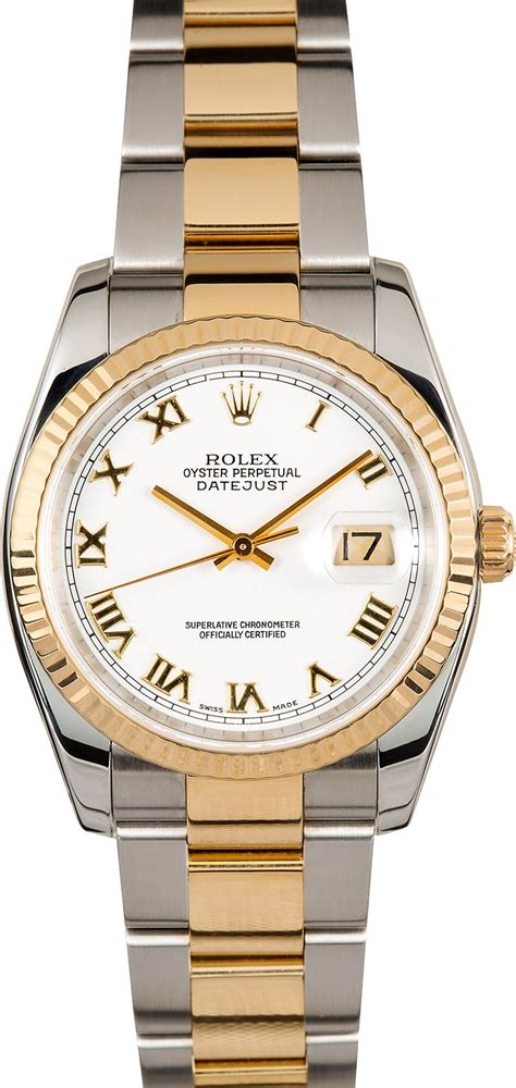 rolex oyster datejust two tone